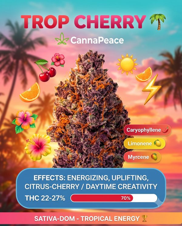 Tropical Cherry — CannaPeace premium cannabis flower